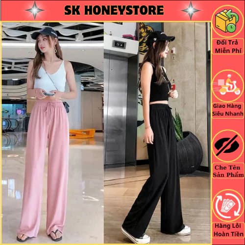 Quần dài nữ dáng suông trẻ trung thoáng mát 602 💎💎 Quần Dài Nữ