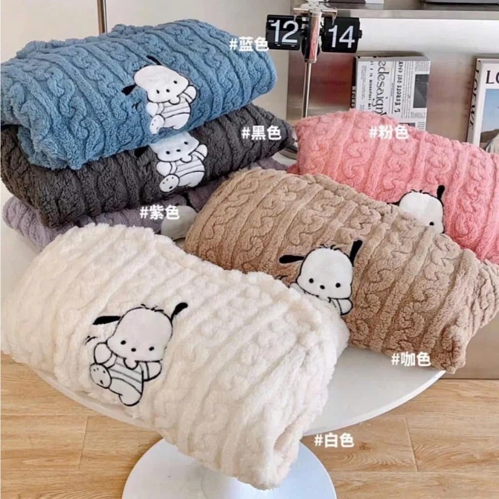 Bộ dồ ngủ lông hình cún siêu đáng yêu - Set đồ ngủ mặc nhà mùa đông freesize