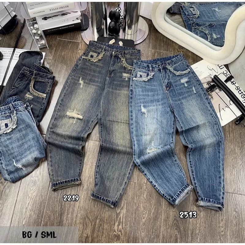 Quần jeans baggy vải QC mềm mịn siêu đẹp🌷KLii sẵn