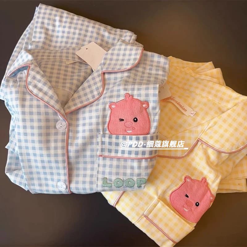 Bộ Ngủ Tay Dài Loppy Siêu Dễ Thương Cute