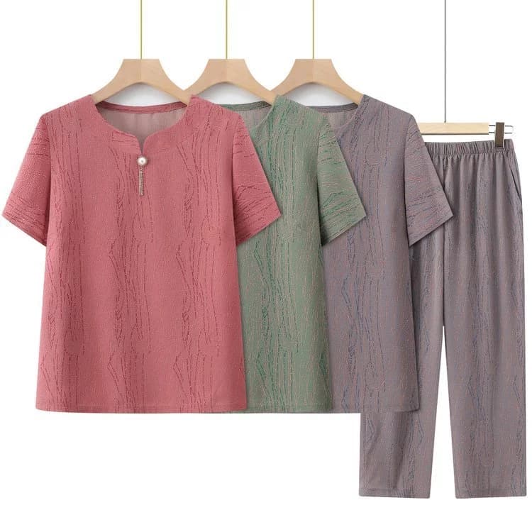Top ️ Bộ quần áo trung niên Nữ QE456 Women