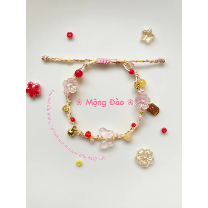Vòng Tay “ Hoa Tết 2025 “- Vòng Tay Handmade - Quà Tặng Tết 2025 - HYGGE ♡.•*