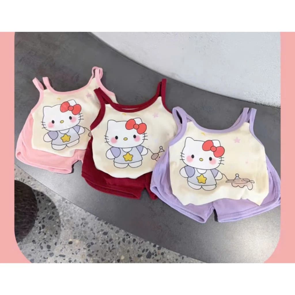 combo 3 bộ 2 dây hình mèo lớn cho bé gái