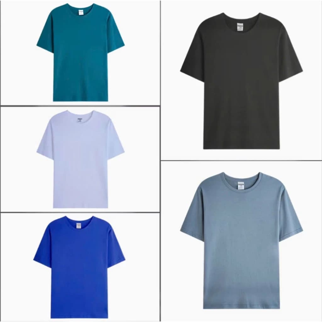[Giảm sốc] Combo 5 áo thun trơn đẹp cộc tay giá rẻ, vải cotton thun lạnh co giãn 4 chiều , thấm hút mồ hôi, thoáng mát.