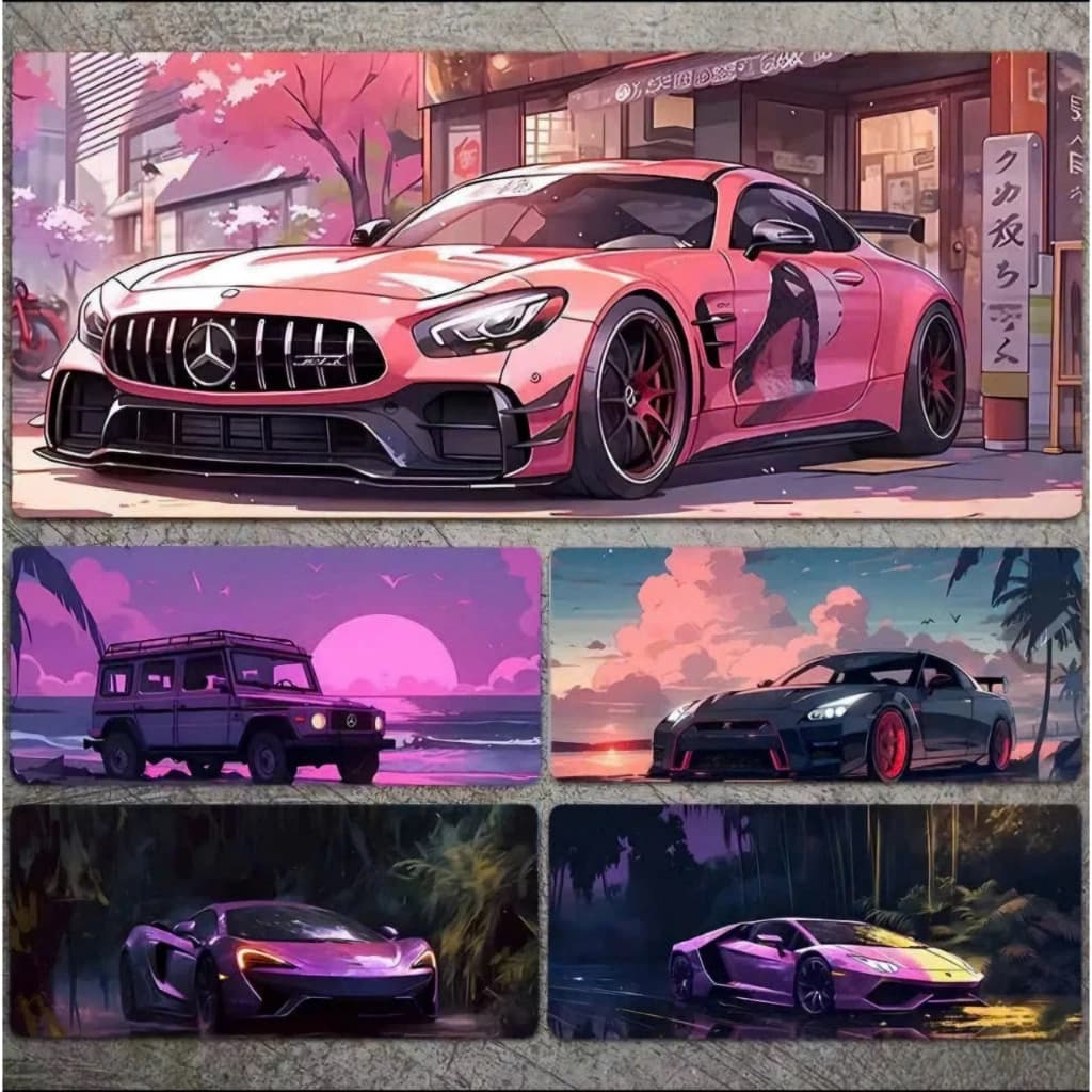 Lót chuột , pad chuột cỡ lớn gaming họa tiết siêu xe ,,Mouse pad Car , thảm trải bàn làm việc full mẫu full size