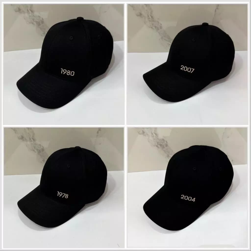 Mũ lưỡi trai thêu năm sinh 7x,8x,9x,200x, Nón kết nam nữ freesize, Nón kaki korea 2026