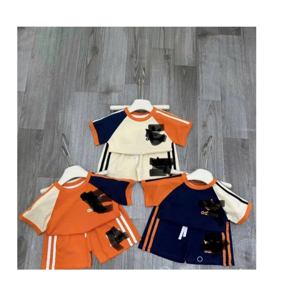 BỘ BAS CTON SIÊU HOT PHỐI MÀU CAM CHO BÉ TRAI VÀ GÁI SIZE 6-18KG
