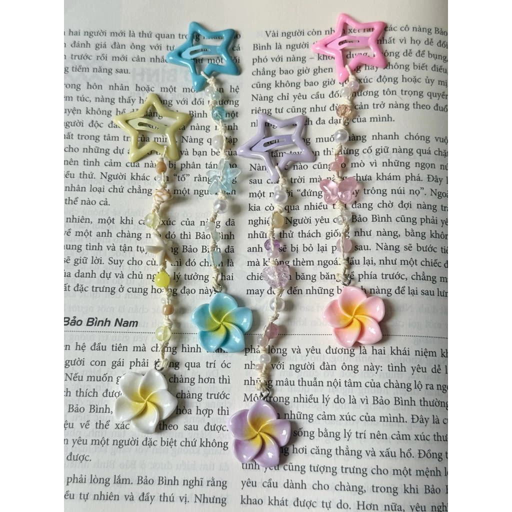 Kẹp tóc hoa sứ - Kẹp hoa sứ mi charm - Phụ kiện thời trang - Phụ kiện Handmade - HYGGE ♡.•*