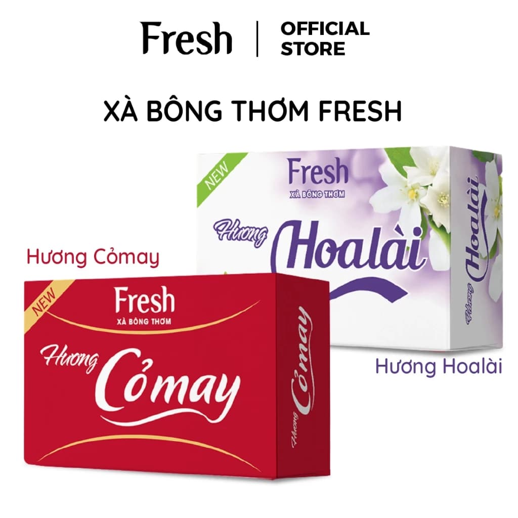 [HB GIFT] Xà Bông Thơm FRESH Cỏ May / Hoa Lài 90g