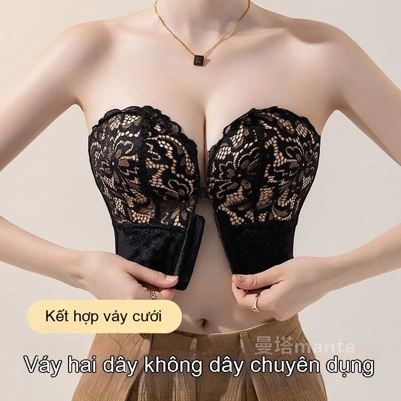 Áo Ngực Không Gọng - Khóa Trước Tiện Lợi - Thiết Kế Không Dây Tàng Hình