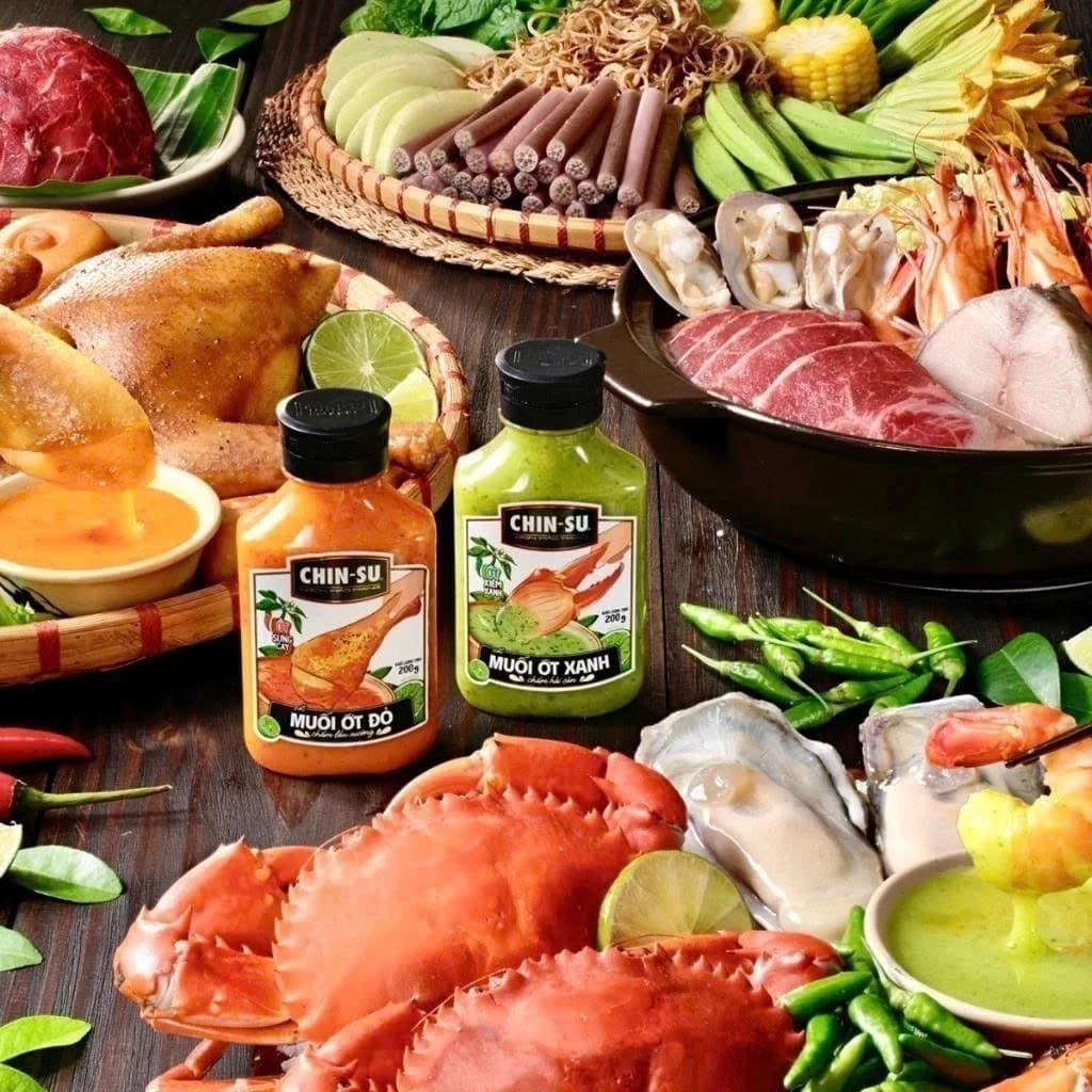 [Hàng tặng không bán] [Chọn loại] Chai Xốt Muối Ớt Chin-Su Chai X 200Gr