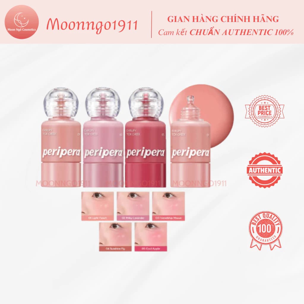 Má Hồng Kem Peripera Syrupy Tok Cheek