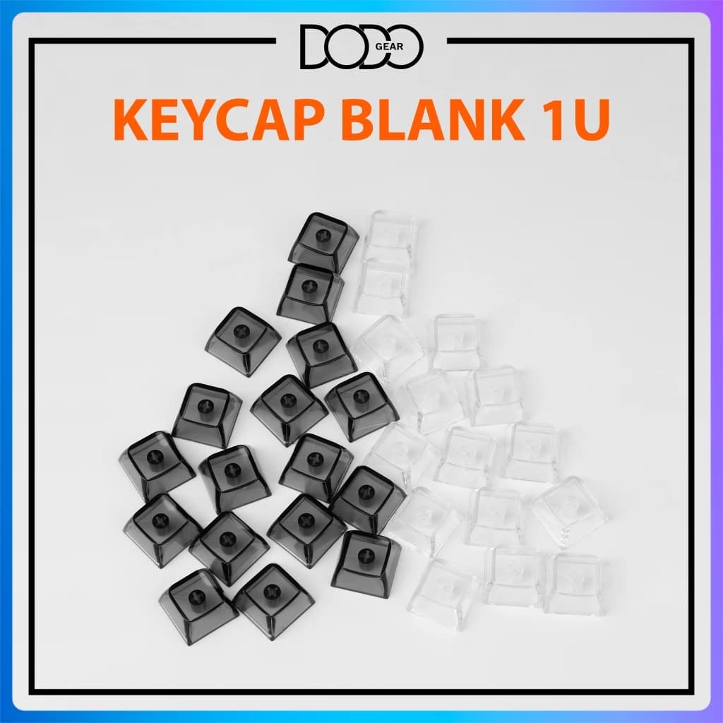 Keycap blank trong mờ 1U gắn tester cho bàn phím cơ DoDo Gear