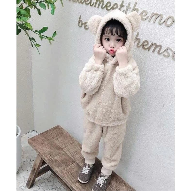BỘ LÔNG XÙ LÔNG TÉP BƯỞI 2 MẶT CHO BÉ TRAI VÀ GÁI