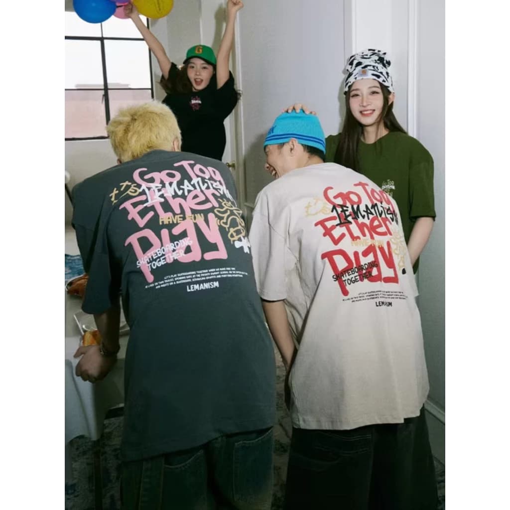 Áo Thun Form Rộng Hình In Sắc Nét Chất Vải Cotton Dày Dặn m