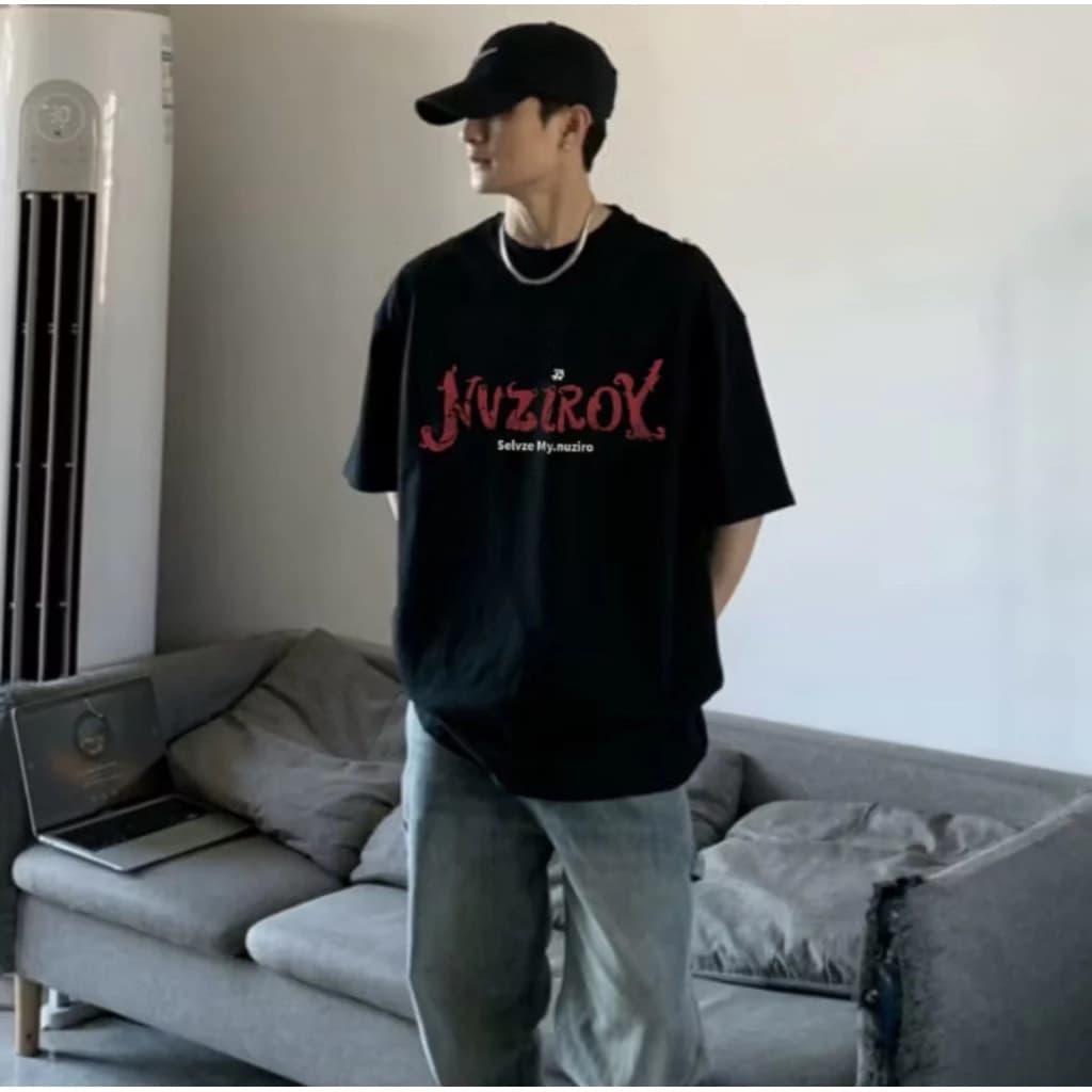 Áo Thun Chữ Kiểu Form Rộng Chất Vải Cotton Dày Dặn Unisex Nam Nữ
