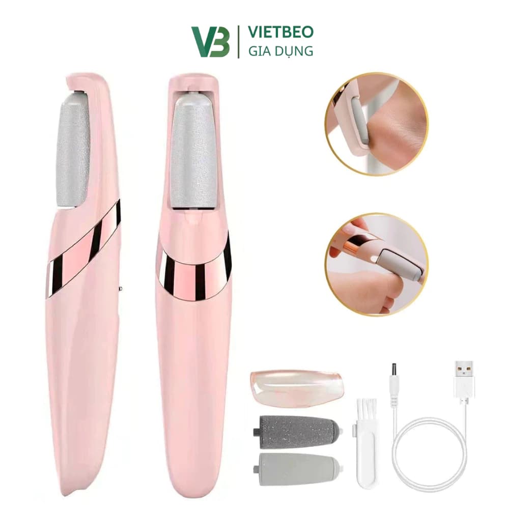 Máy Chà Gót Chân Tự Động DIDOOGLT Máy Chà Gót Tẩy Tế Bào Chết Với 2 Đầu Mài Tiện Lợi