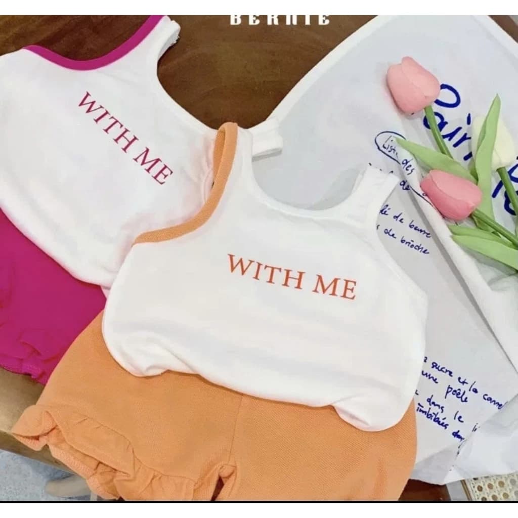 combo 5 bộ ba lỗ trắng màu ngẫu nhiên cho bé gái