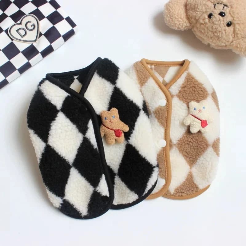 Áo Ấm Cho Chó Mèo, Áo Gile Lông Cừu Cho Thú Cưng HihaPets