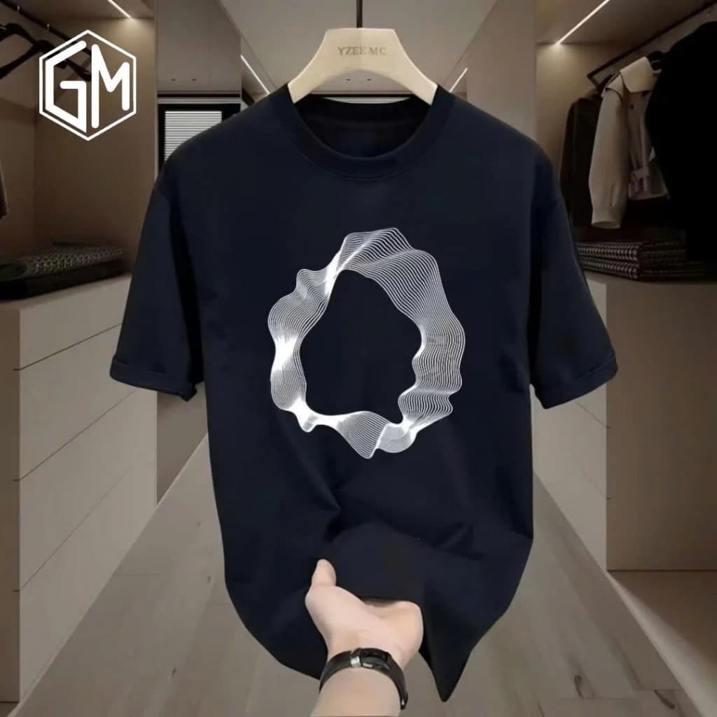 Áo Thun Nam Cotton In Hình 3D Bền Đẹp Thiết Kế Basic Phong Cách Cổ Tròn Tay Ngắn