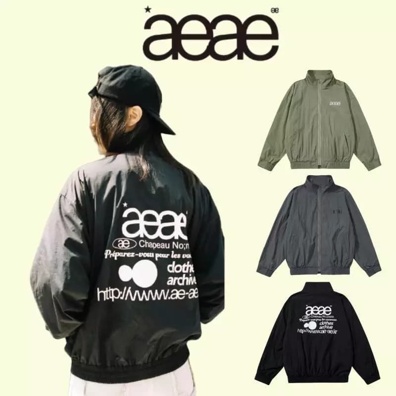 Hàn Quốc daishop aeae áo gió mỏng áo khoác áo gió cho nam giới và phụ nữ đôi ăn mặc lỏng lẻo mùa thu giản dị