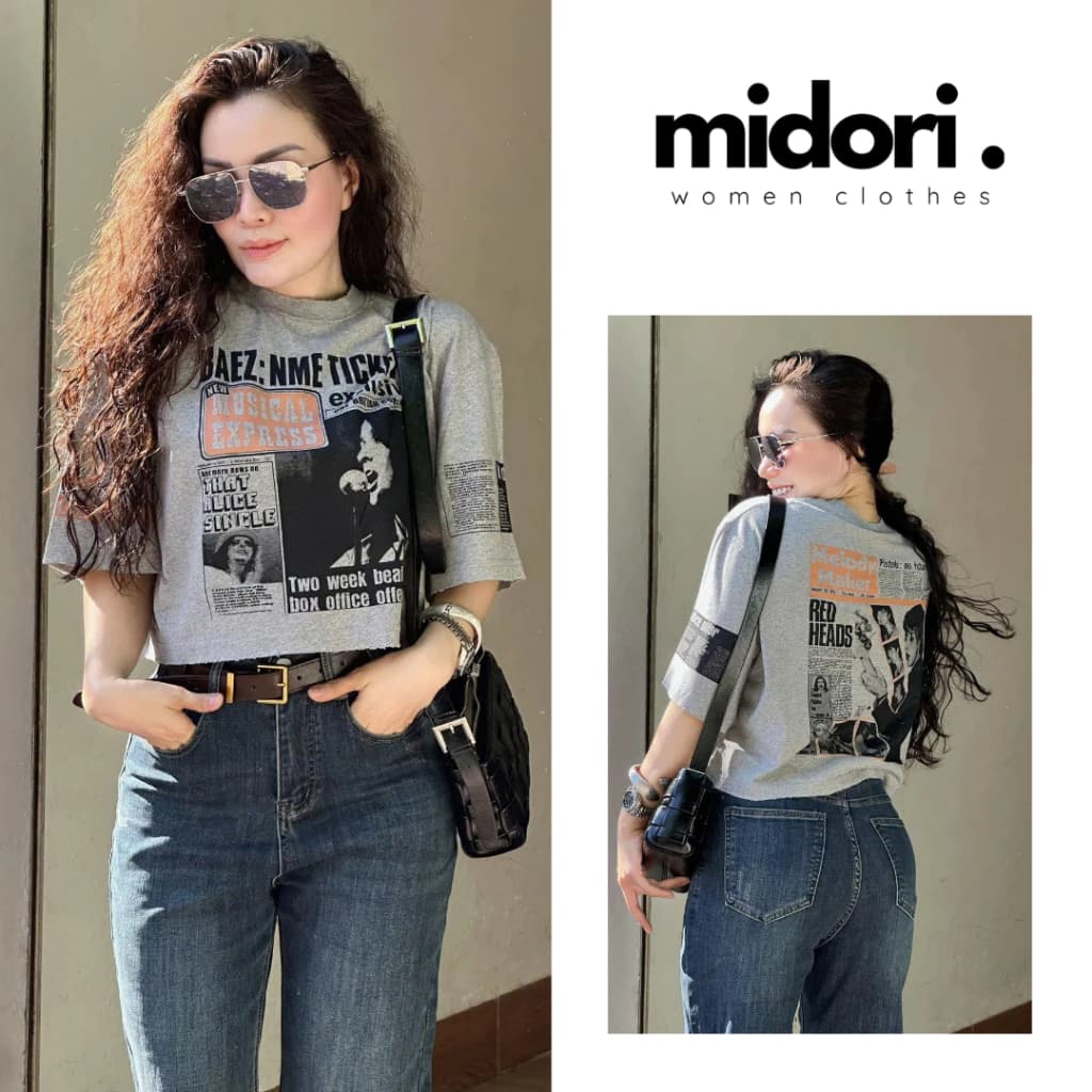 Áo nữ croptop ngắn tay form rộng basic , áo thun croptop kiểu baby tee QQ12