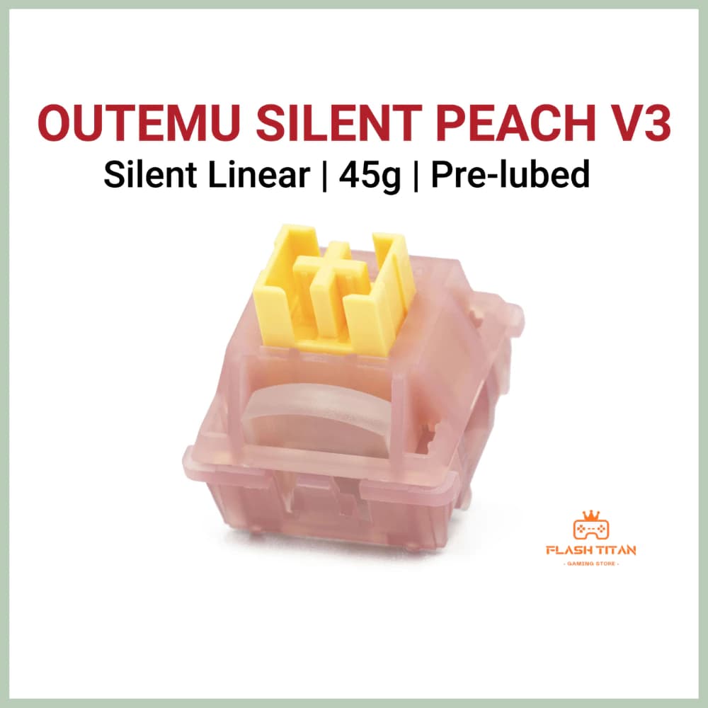 Switch Outemu Silent Peach V3 - Không gây tiếng ồn - lực nhấn 45g - 5pin
