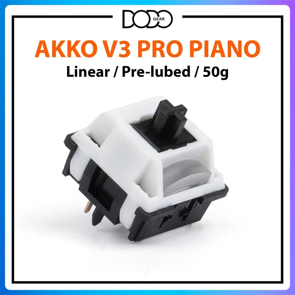Switch Akko V3 Pro Piano 5 PIN Linear 50g công tắc bàn phím Switch Akko V3 Pro Piano DoDo Gear