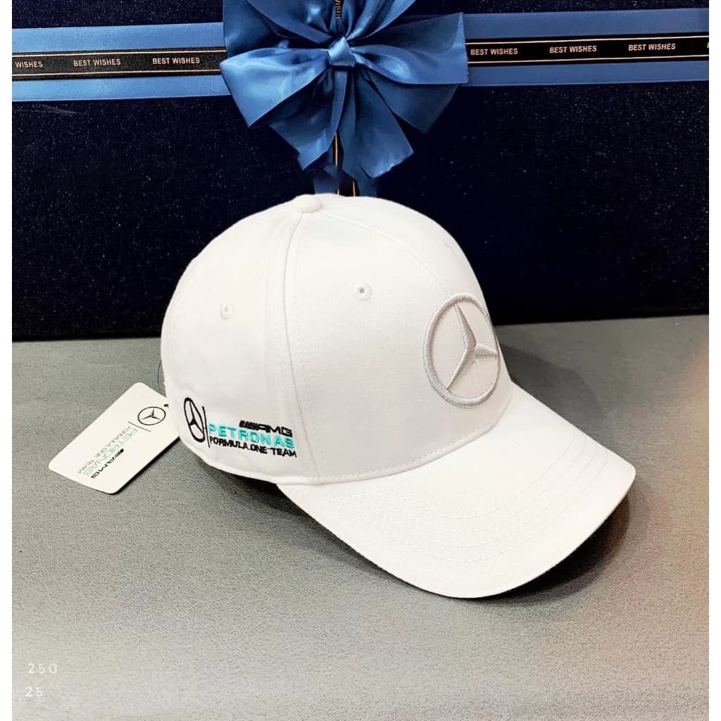 (Hàng VNXK) Nón kết, mũ lưỡi trai tem xe MERCEDES vải đẹp vải đẹp thời trang (Ảnh thật)