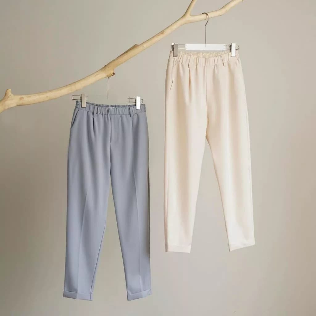 Quần Baggy Nữ JASEY Công Sở Cạp Chun Cao Đứng Form Chuẩn Tôn Dáng Thanh Lịch 5528