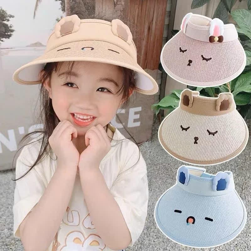 Mũ nón cói cho bé gái hình tài thỏ đáng yêu