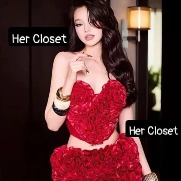 [HÀNG THIẾT KẾ] Set áo cúp ngực hoa 3D phối chân váy bồng dáng ngắn đầm cup ngực dáng ngắn sang chảnh đầm đi tiệc, sẵ..