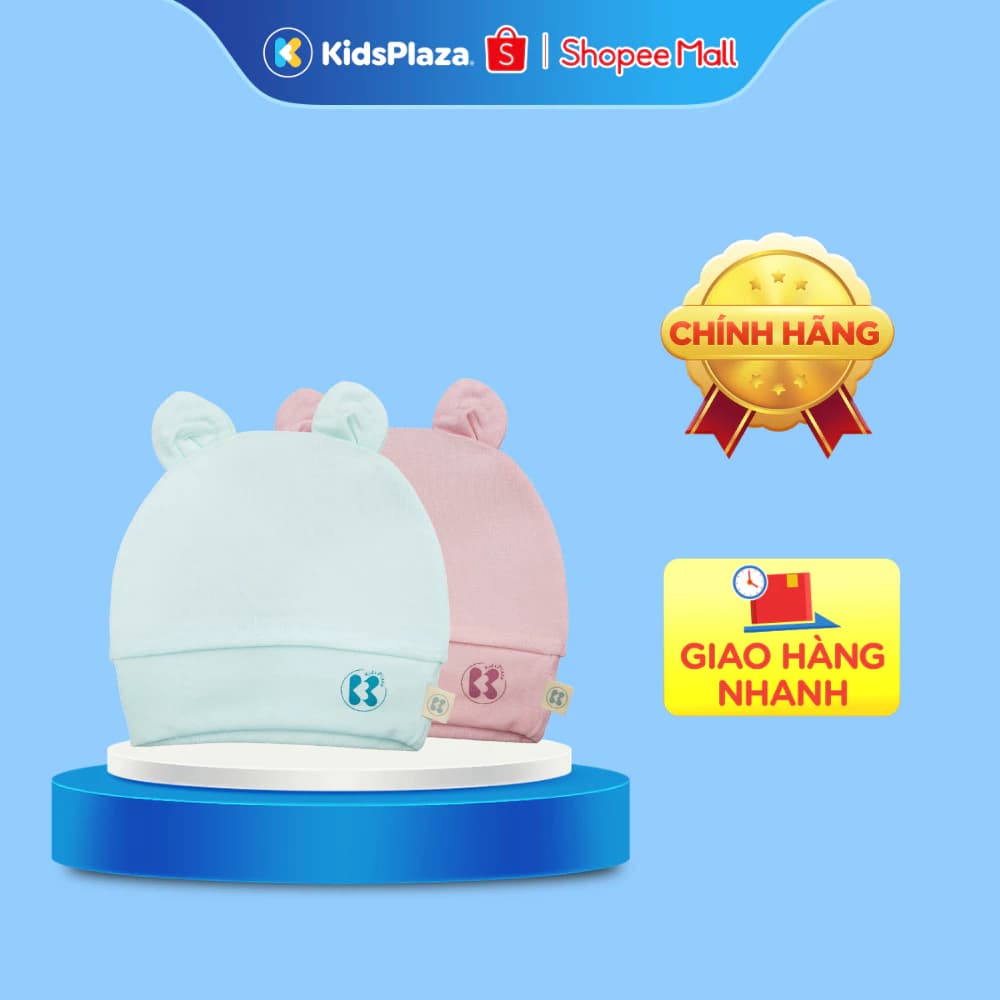 Mũ sơ sinh KidsPlaza TM24 (Hồng/ Trắng/ Xanh nhạt/ Be)