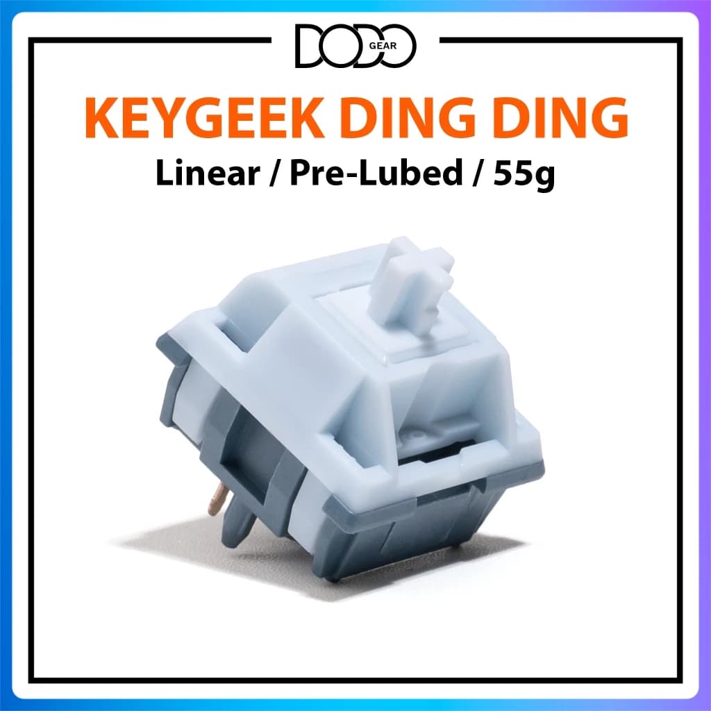 Switch Keygeek Ding Ding 5 PIN Linear 55g công tắc bàn phím Switch Keygeek Ding Ding DoDo Gear
