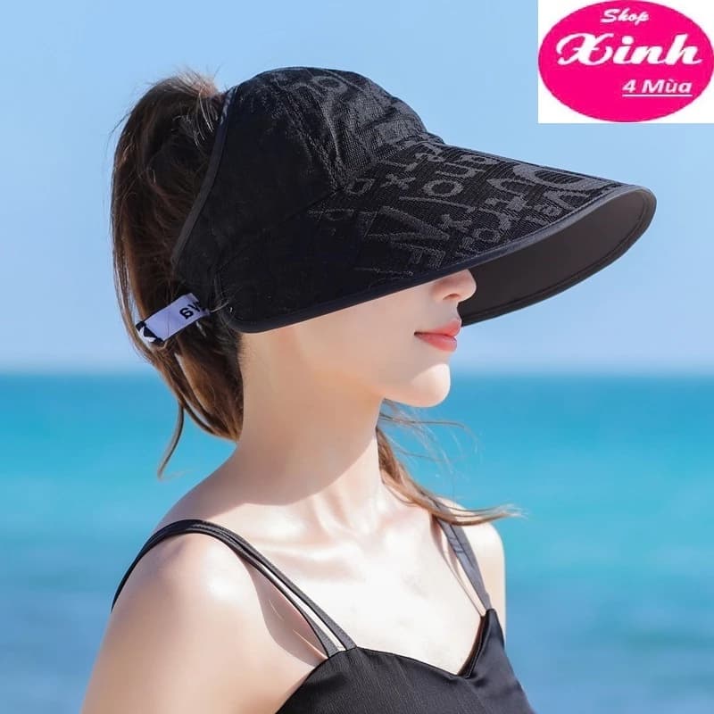 (DP01) Mũ Rộng Vành Chống Nắng/Tia UV, Nón Đi Biển Thời Trang Mùa Hè Cho Nữ (SX4M)