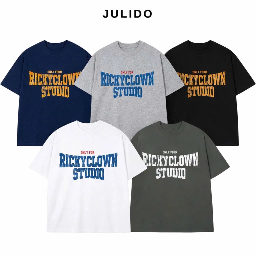 Áo thun cotton nam nữ JULIDO chất liệu vải thuần coton thoáng mát