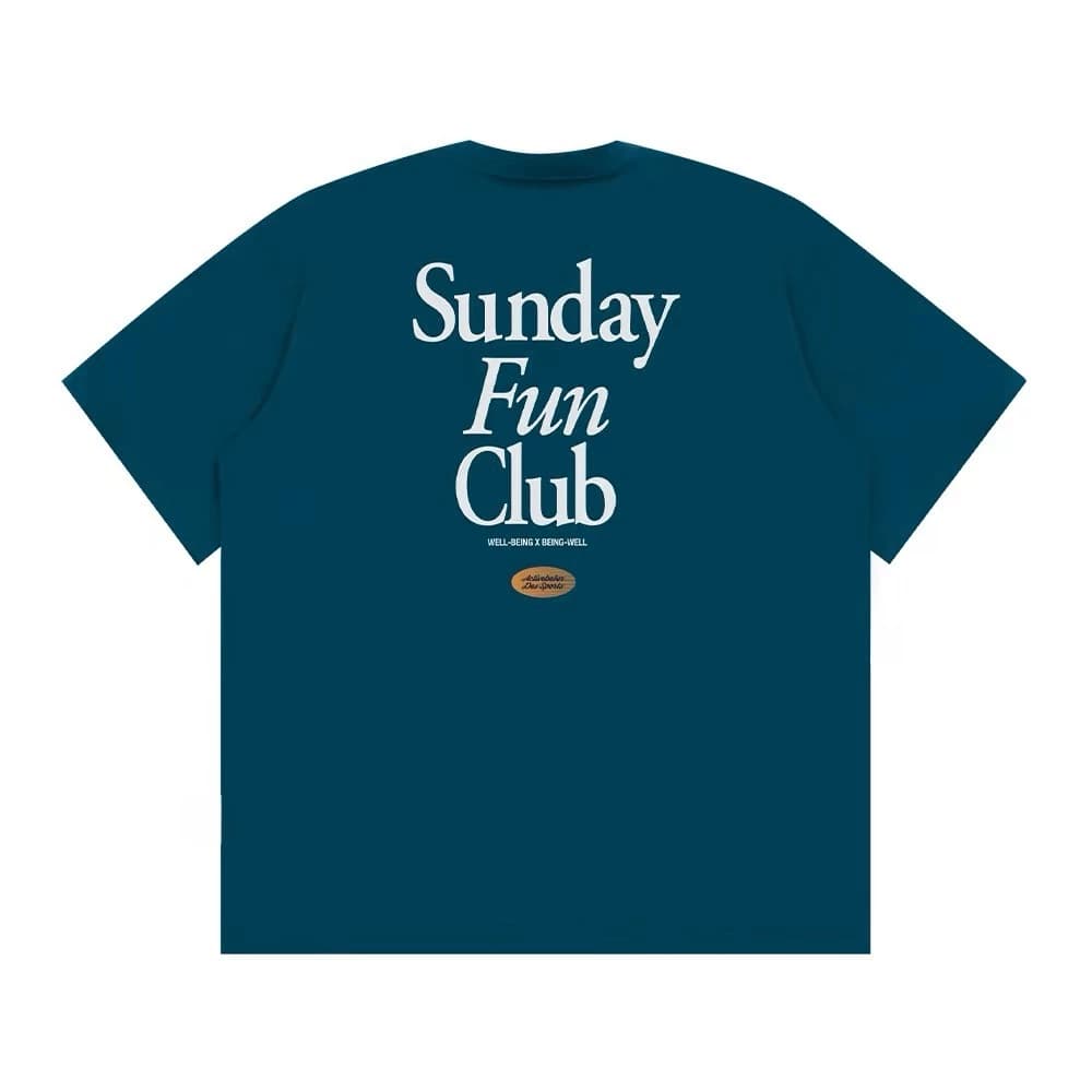 Áo Thun Tay Lỡ FKZ Unisex SUNDAY FUN CLUB - Áo Phông Nam Nữ Form Rộng Vải Cotton TC Co Giãn 4 Chiều Mềm Mát
