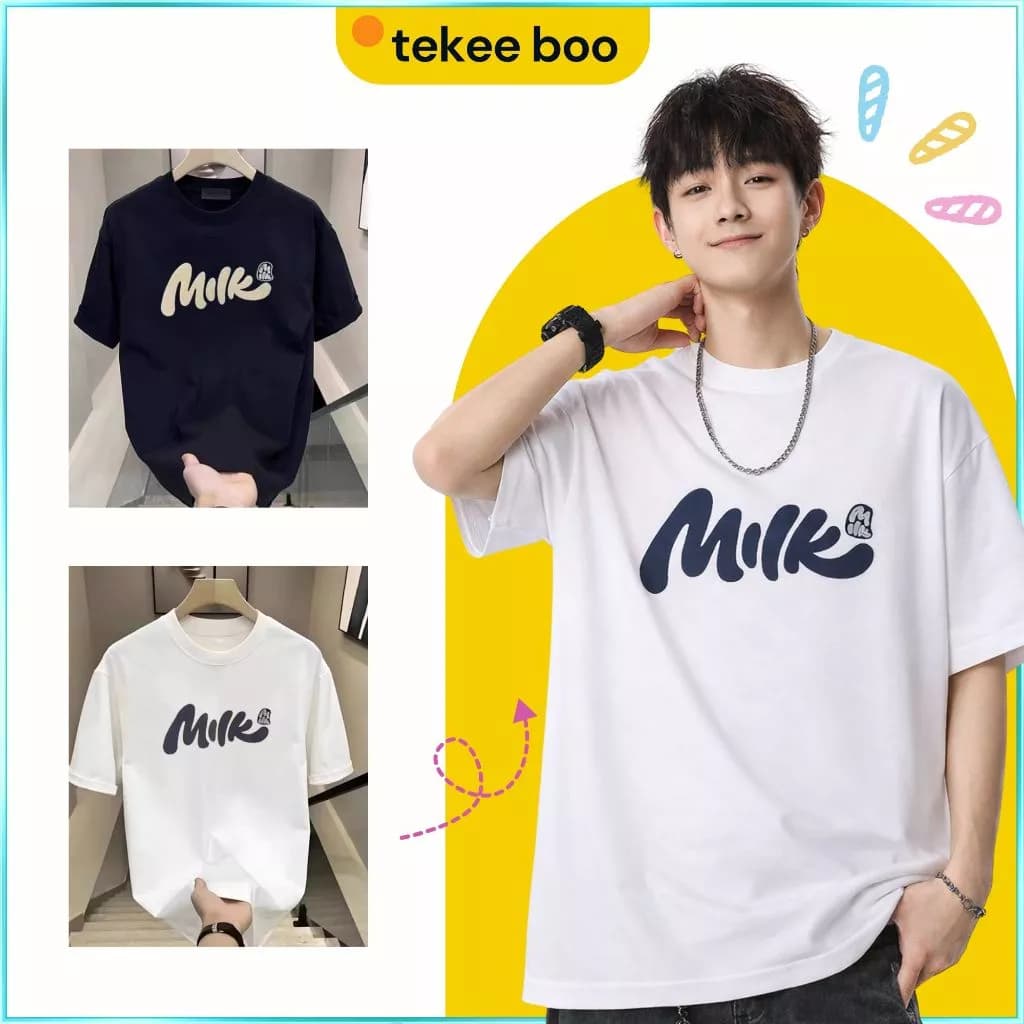 Áo thun nam cộc tay TEKEE chất Cotton 100% mềm mát 250gsm in hình MIKE