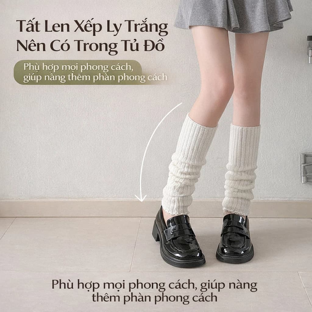 Tất ống nữ TO2 [CHẤT SỊN] AK Accesstory phong cách đơn giản nhẹ nhàng mùa đông ấm áp cao cổ cá tính hotttrend 2025