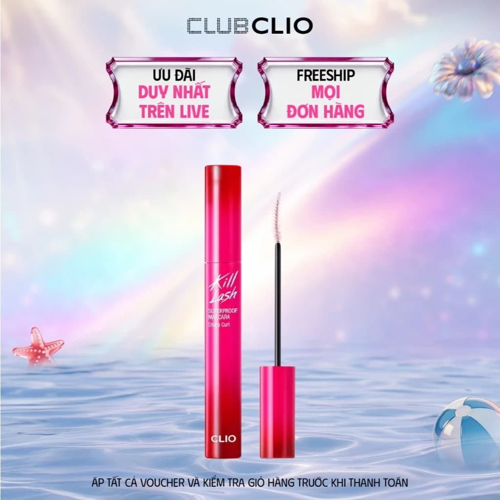 [LIVE] Mascara Làm Cong Mi, Chống Trôi Clio Kill Lash Superproof Mascara 7g