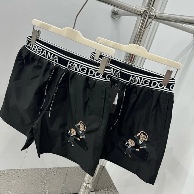 Quần Short Gió Nam PB Thêu Logo Hình Hai Nghệ Sĩ Ca Hát Phối Cạp trend_store