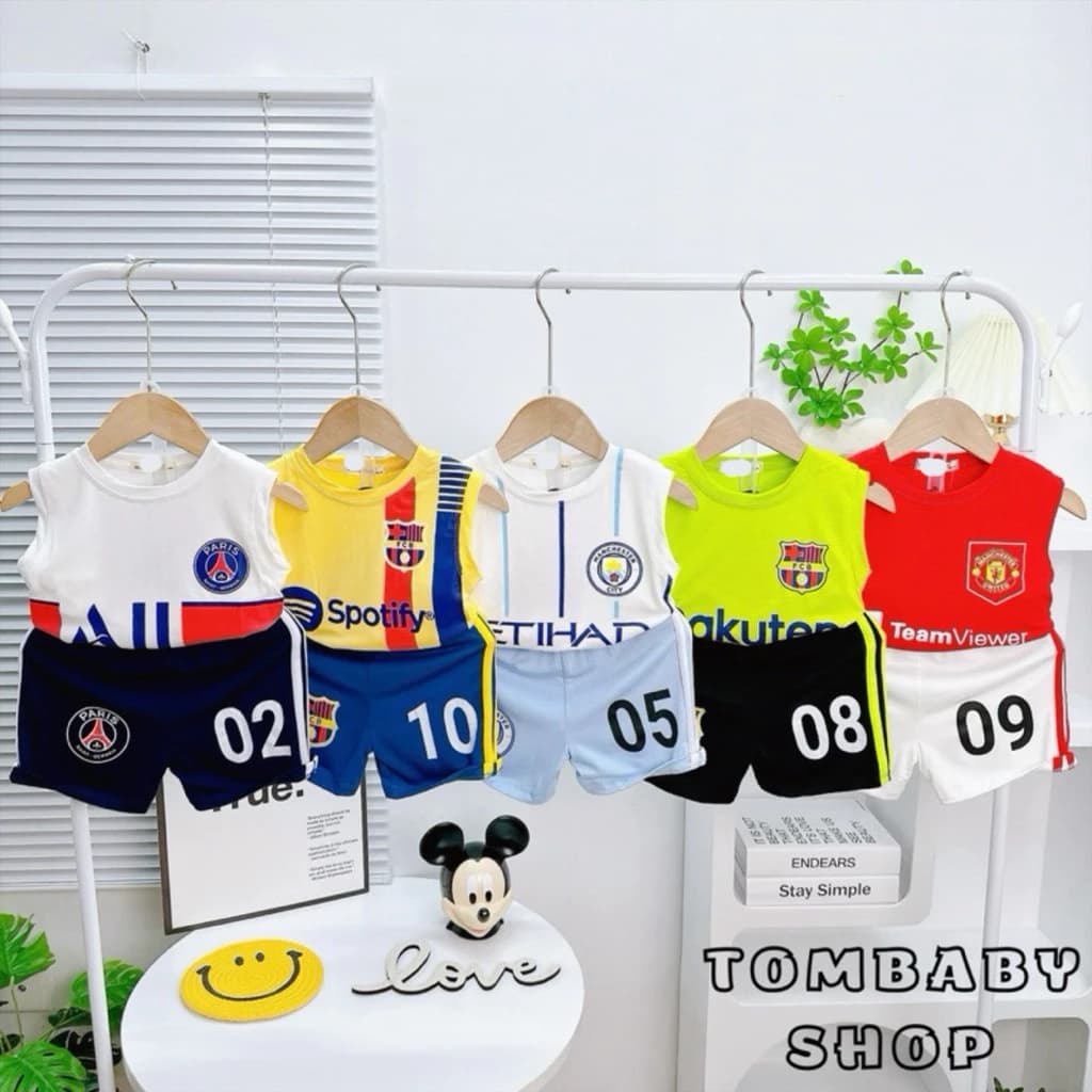 BL0012 (9-30kg) BỘ BA LỖ THỂ THAO THUN LẠNH CHO BÉ 0-6TUỔI