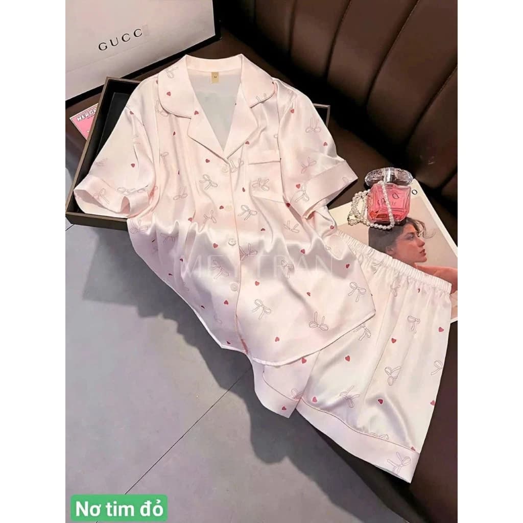 Bộ pijama nữ quần dài cổ sen mặc nhà nhiều màu chất Cotton, Xô Lụa, Đũi, Tole, Lanh
