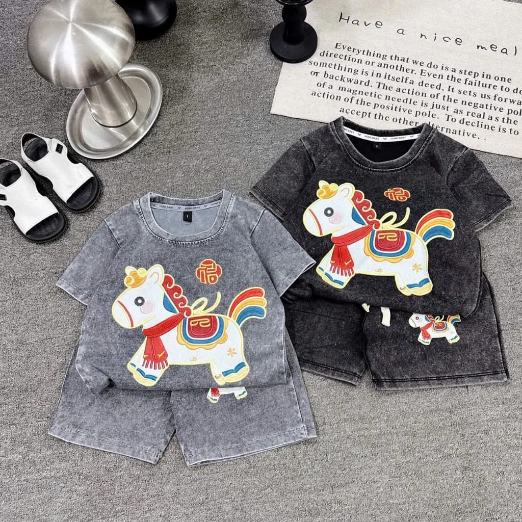 MẪU MỚI 02 NGỰA IN NGŨ SĂC LOANG QUÀNG KHĂN