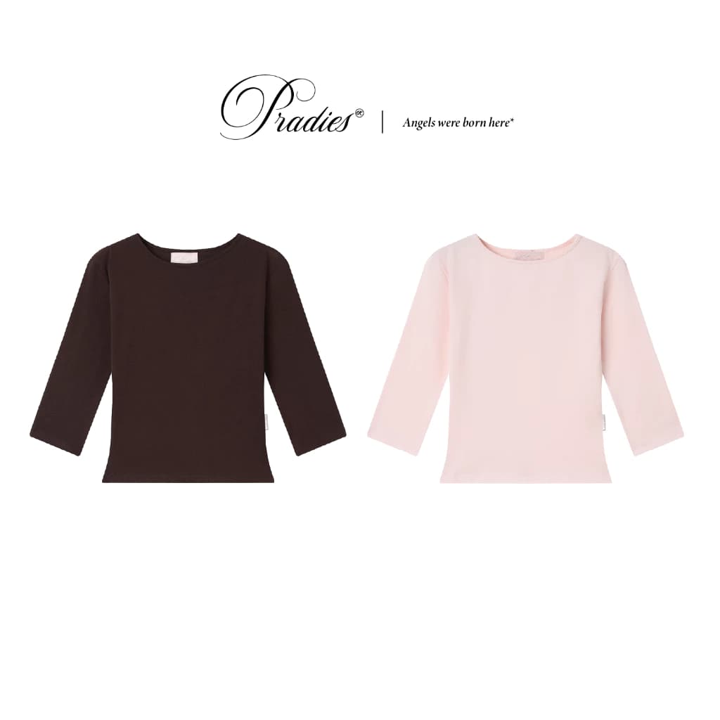 Áo Thun Nữ Tay Lửng Trơn PRADIES - Elbow Top