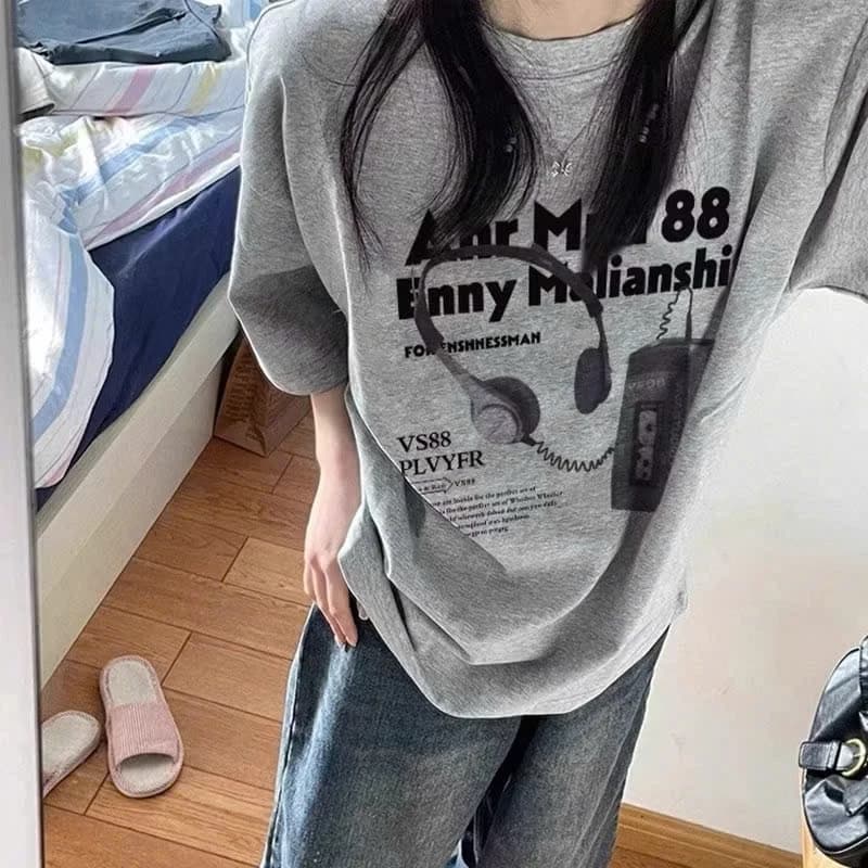 Áo thun phông nam nữ nam COTTON CAO CẤP KONOVA tay lỡ form rộng unisex in hình PHONE