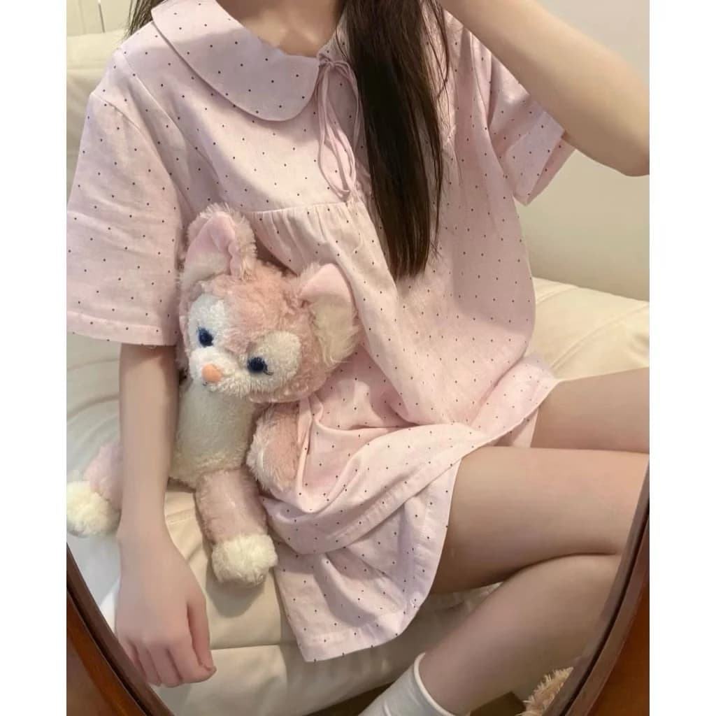 Set ngủ xinh đi ra ngoài cũng siêu mê hàng QC CC