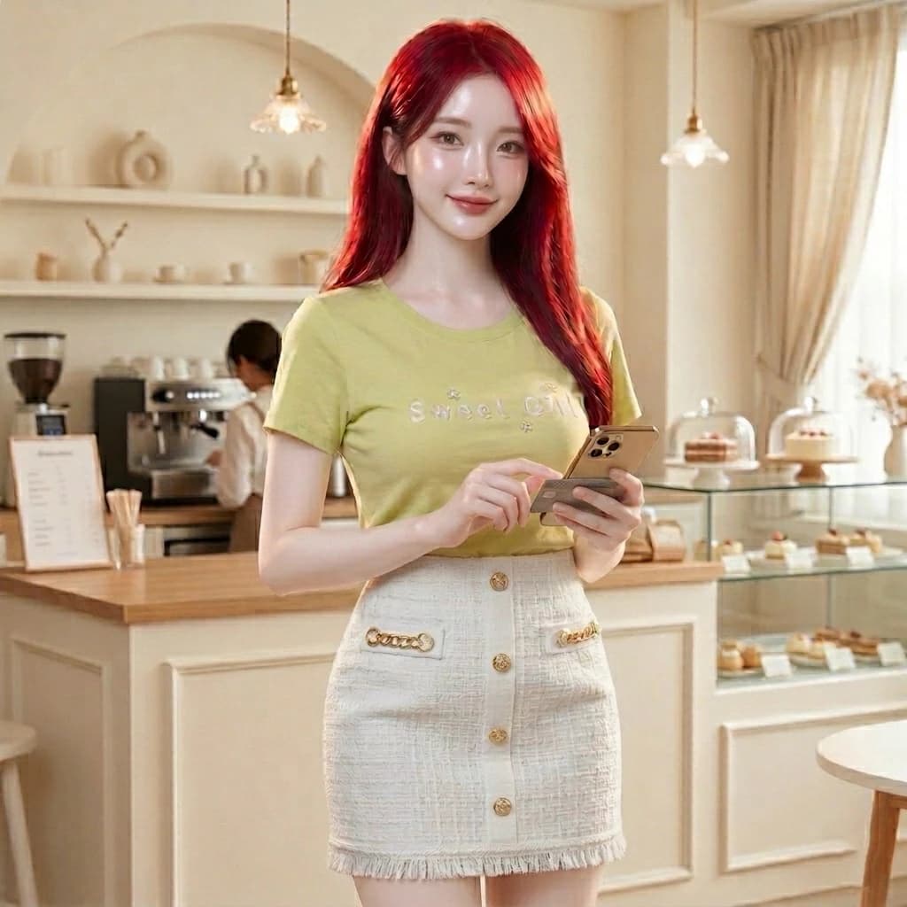 7735# - ÁO THUN "SWEET GIRL" ĐÍNH HOA TINH TẾ 🍃