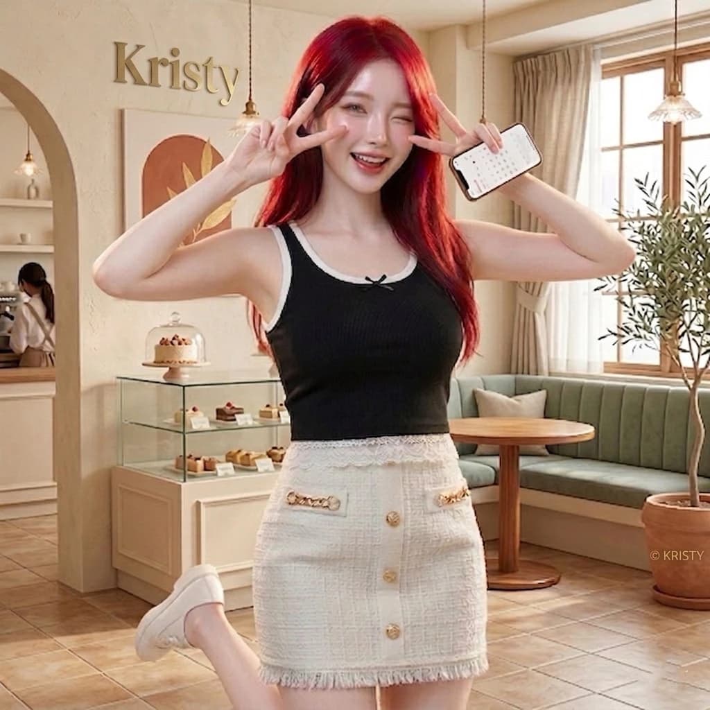 🍒Áo Tank Top Viền Màu Phối Ren Chân Áo - Item Cực Hot Cho Nàng Năng Động 🍒