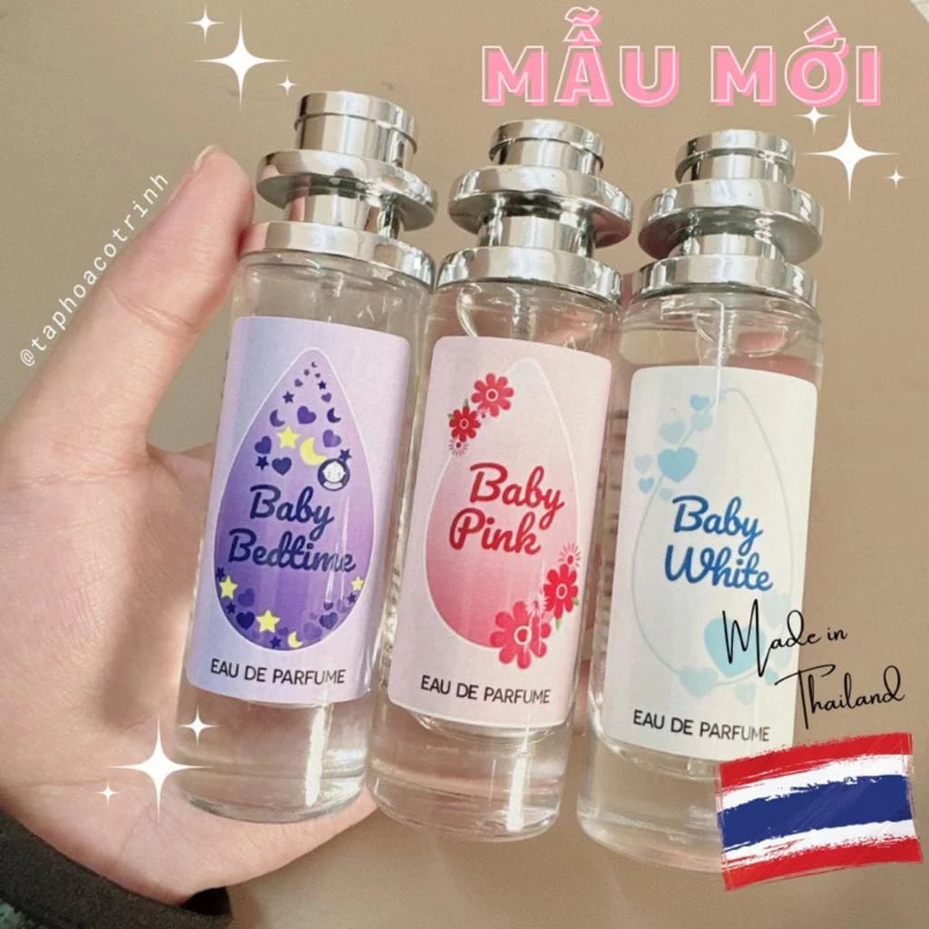 Nước hoa body mist Thái Lan 35ml mùi phấn hoa hương thơm phảng phất dịu nhẹ - Hàng nội địa Thái